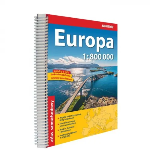 Europa atlas samochodowy, 1:800 000