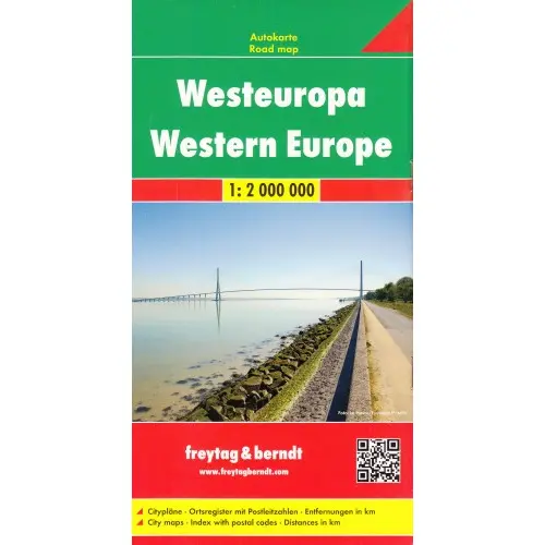 Europa Zachodnia mapa 1:2 000 000 Freytag & Berndt