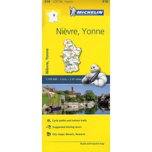 Nièvre, Yonne, 1:150 000