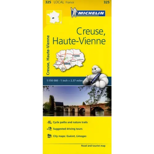 Creuse, Haute-Vienne, 1:150 000