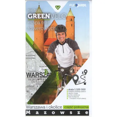 Green Velo, Warszawa i okolice cz. północna mapa rowerowa, 1:100 000