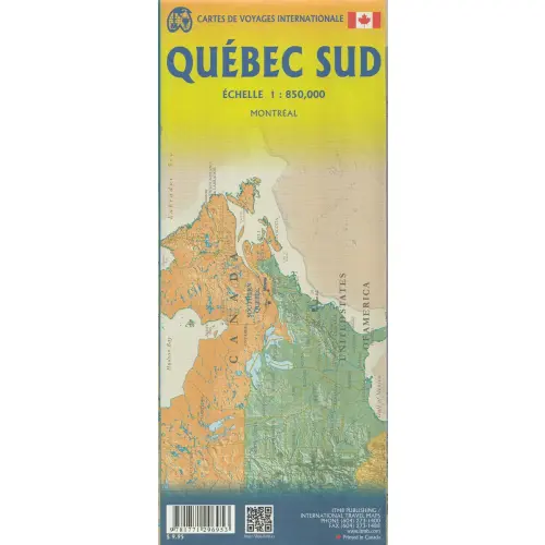 Southern Quebec, 1:850 000