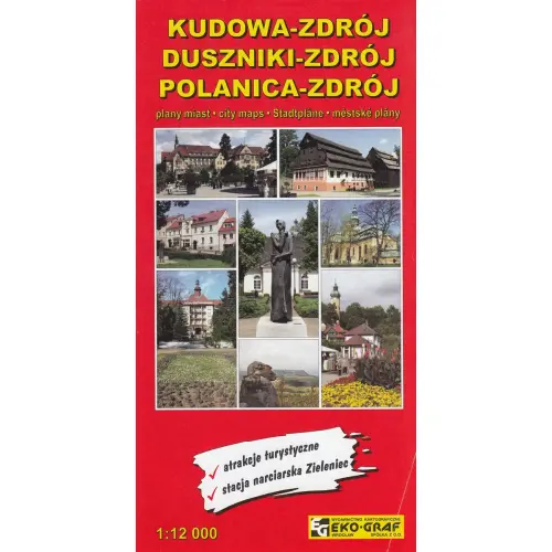 Kudowa-Zdrój, Duszniki-Zdrój, Polanica-Zdrój, 1:12 000