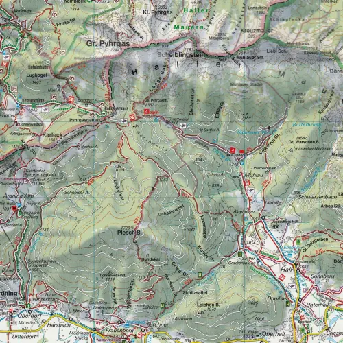 Gesause, Ennstal Alps, Schoberpass, 1:50 000