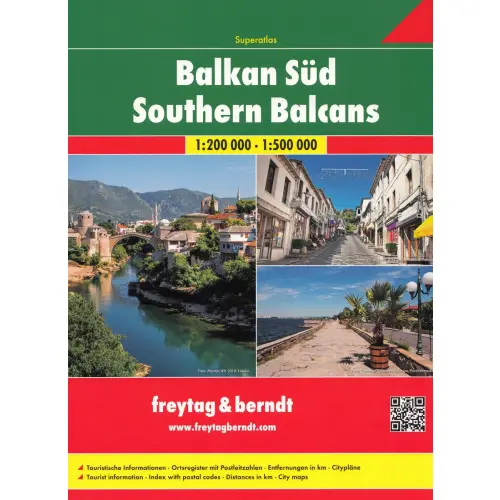 Southern Balcans atlas samochodowy, 1:200 000 1:500 000