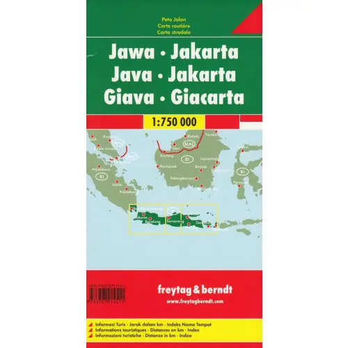 Java, Jakarta, 1:750 000