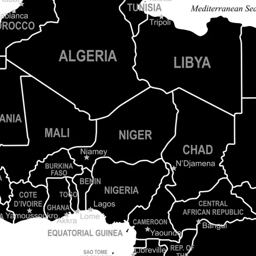 The World mapa ścienna polityczna na podkładzie do wpinania