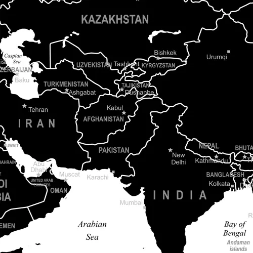 The World mapa ścienna polityczna na podkładzie do wpinania