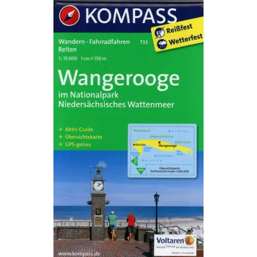 Wangerooge im Nationalpark Niedersachsisches Wattenmeer, 1:15 000