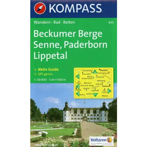 Beckumer Berge, Senne, Paderborn, Lippetal, 1:50 000
