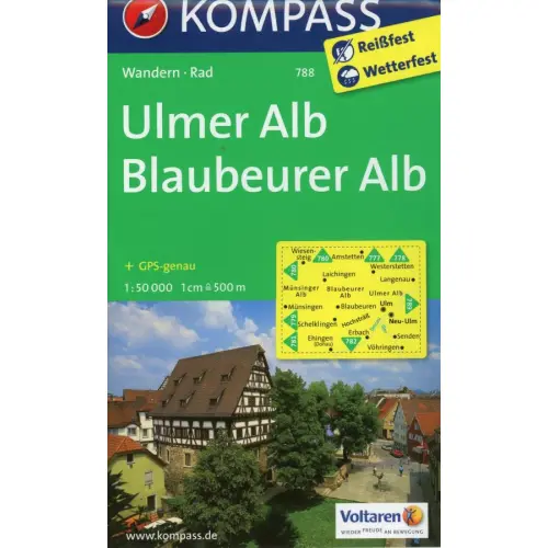 Ulmer Alb, Blaubeurer Alb, 1:50 000