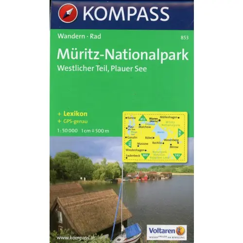 Muritz, Nationalpark Westlicher Teil, 1:50 000