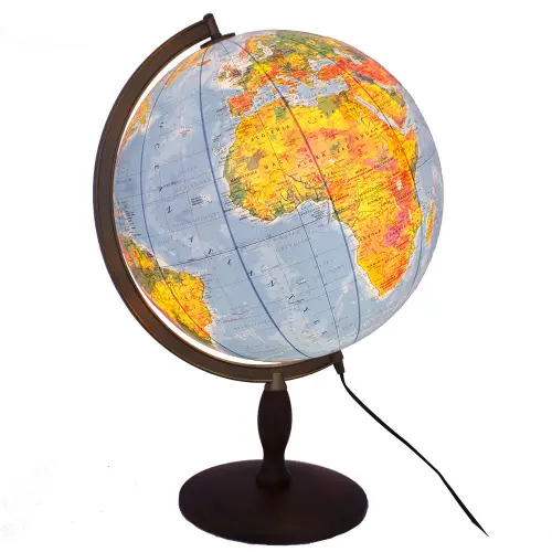 Globus polityczno-fizyczny podświetlany 42cm Zachem