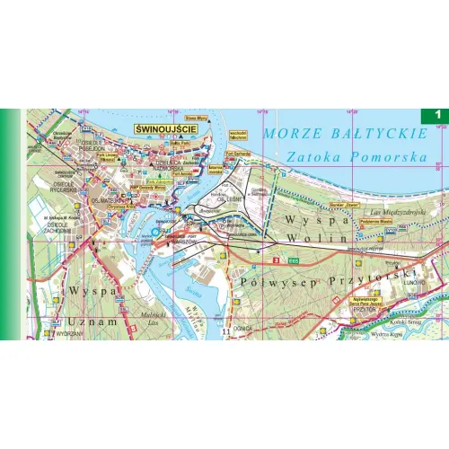 Wybrzeże Bałtyku, atlas rowerowy, trasa R10, R13