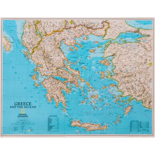 Grecja Classic mapa ścienna polityczna arkusz laminowany 1:1 494 000