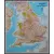 Anglia i Walia Classic mapa ścienna polityczna 1:868 000