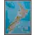 Nowa Zelandia Classic mapa ścienna polityczna na podkładzie magnetycznym 1:2 300 000