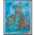 Wielka Brytania, Irlandia Classic mapa ścienna polityczna na podkładzie do wpinania 1:1 687 000