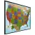 USA Decorator mapa ścienna polityczna na podkładzie magnetycznym 1:2 815 000