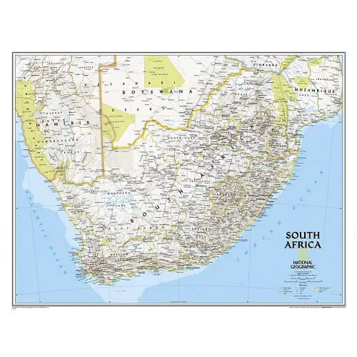 Afryka Południowa Classic mapa ścienna polityczna arkusz papierowy, 1:3 044 000