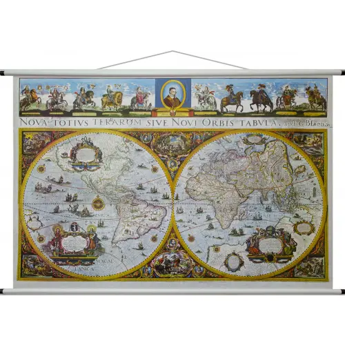 Świat Blaue Antique World mapa ścienna
