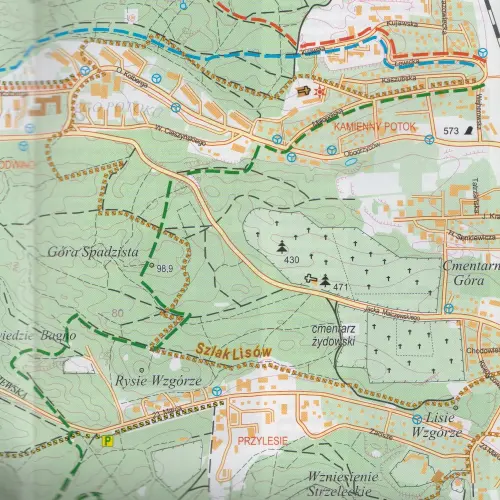 Mapa sopockich szlaków spacerowych, 1:12 500