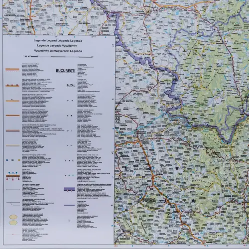Rumunia mapa ścienna samochodowa 1:700 000