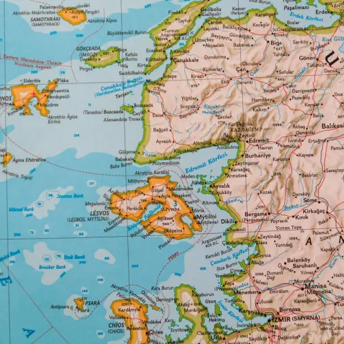 Grecja Classic mapa ścienna polityczna na podkładzie magnetycznym 1:1 494 000