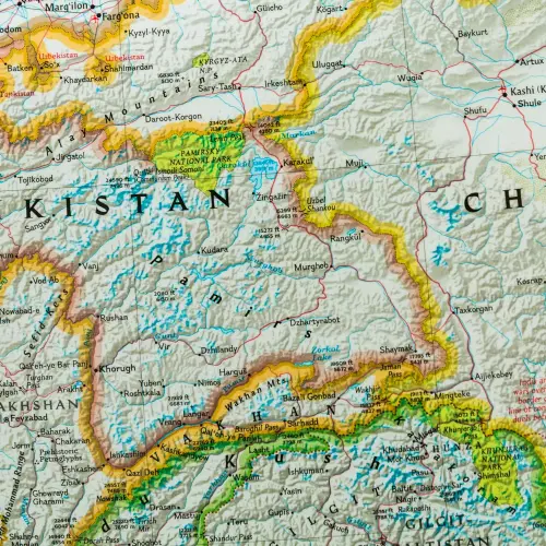 Afganistan, Pakistan Classic mapa ścienna polityczna 1:3 363 300