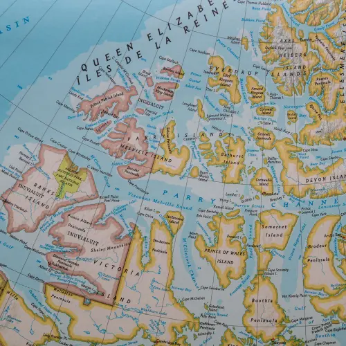 Kanada Classic mapa ścienna polityczna na podkładzie 1:6 500 000