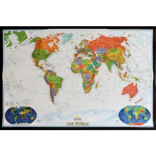 Świat Decorator mapa ścienna polityczna arkusz papierowy 1:18 384 000