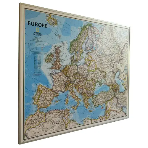 Europa Classic mapa ścienna polityczna na podkładzie do wpinania 1:5 419 000